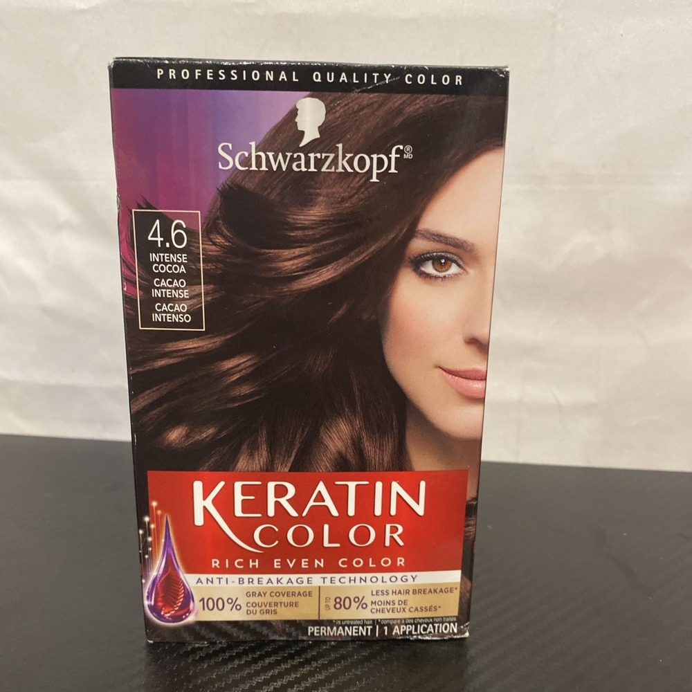 Schwarzkopf‎ Keratin Color Bond Enforcing System Hair Color #4.6 Intense Cocoa